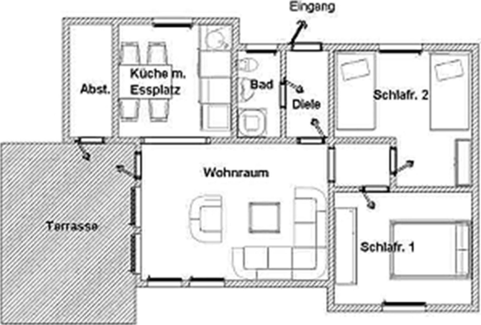 Bungalow M 07 In Burhave Esterno foto